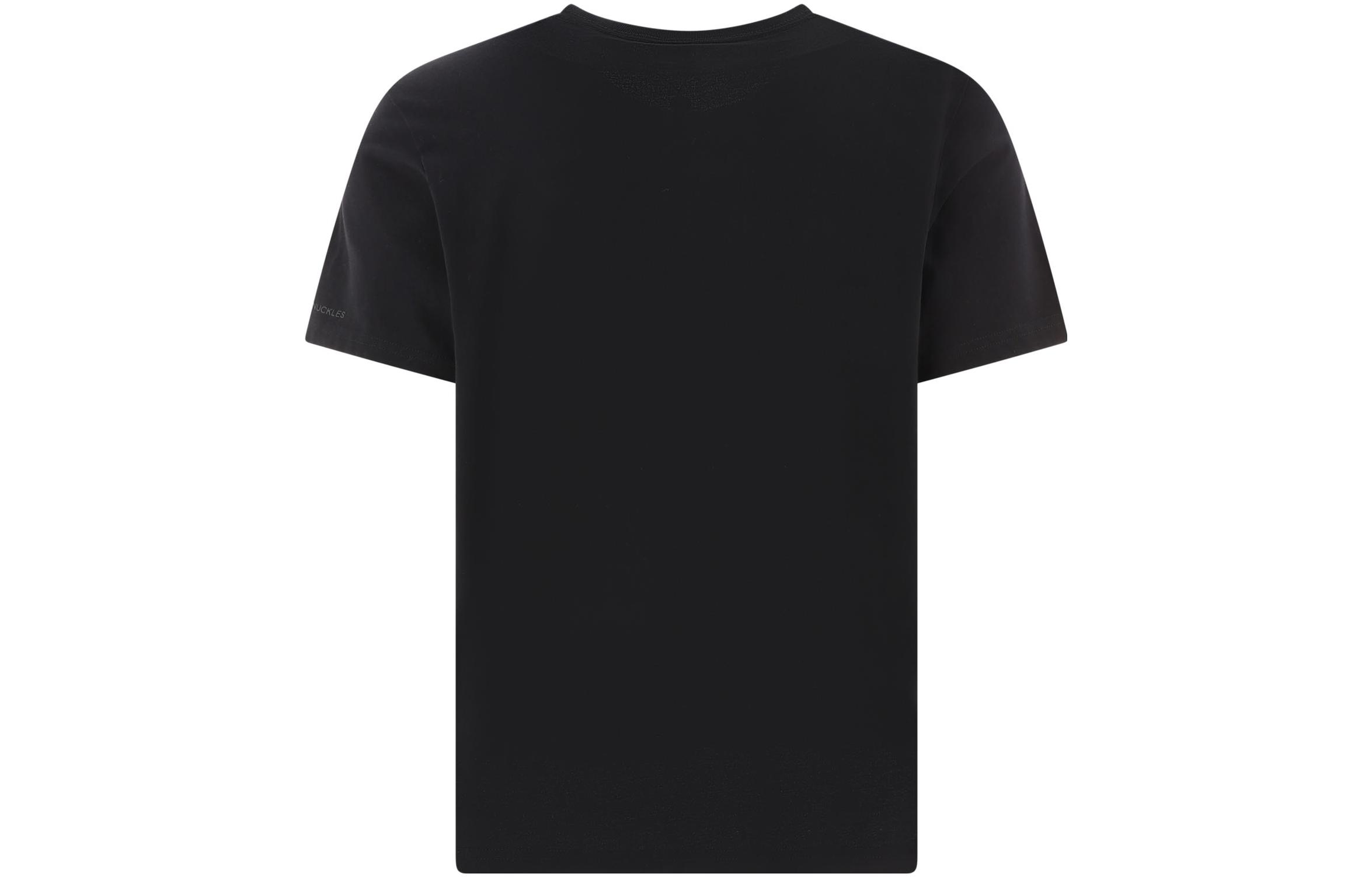 Lookbook Moose Knuckles SS23 标志印花休闲黑T恤 M13MT702-292