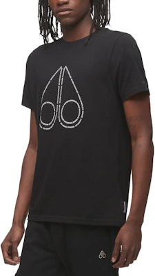 Moose Knuckles SS23 标志印花休闲黑T恤 M13MT702-292 Shop Moose Knuckles SS23 标志印花休闲黑T恤 M13MT702-292