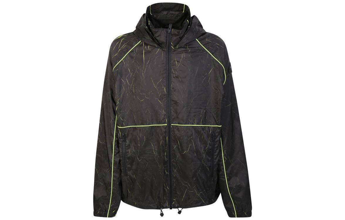 Moose Knuckles SS23 Fluorescent Striped Lightweight Unisex Jacket. M13MJ112H3