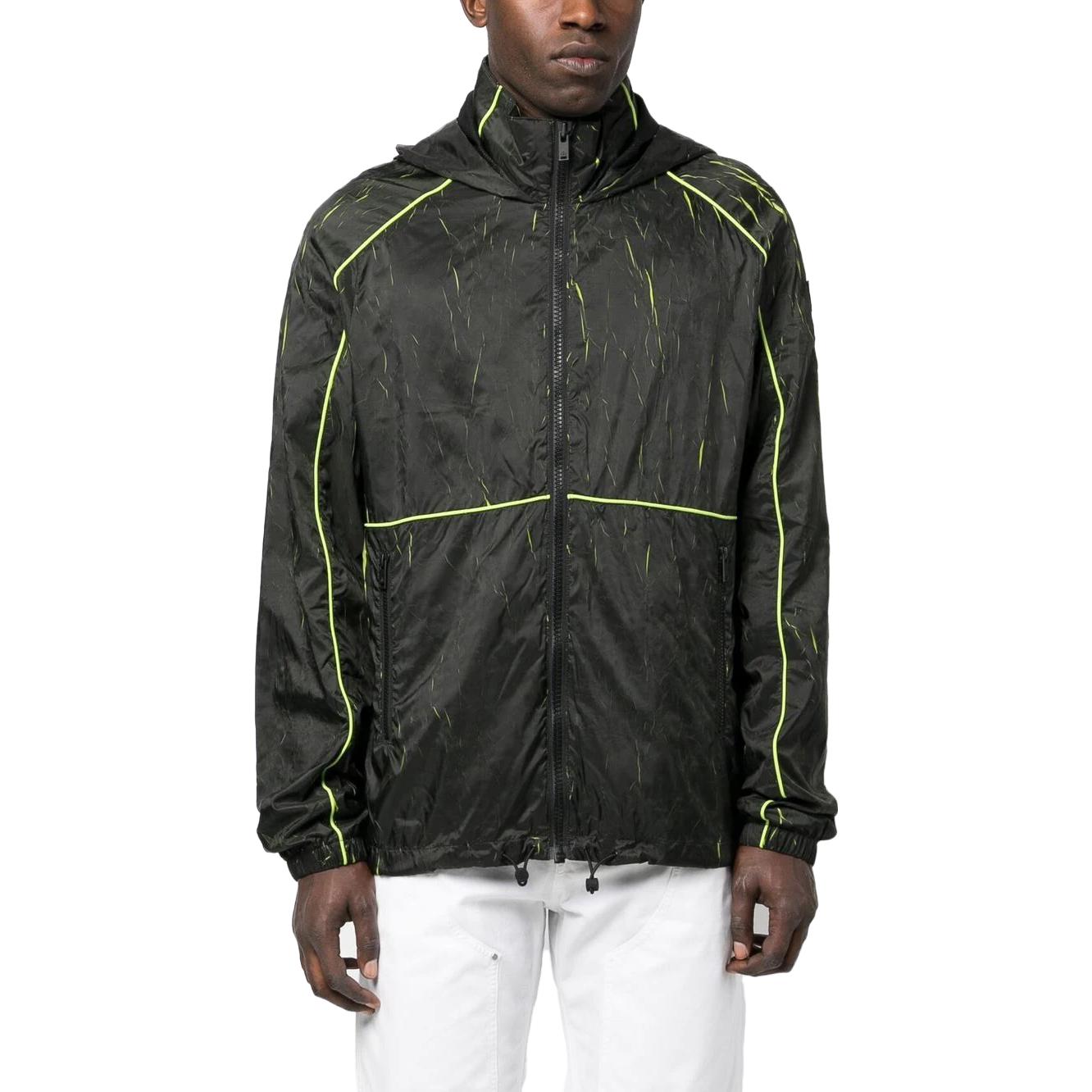 Lookbook Moose Knuckles Jaket Unisex Ringan Garis Fluorescent SS23. M13MJ112H3