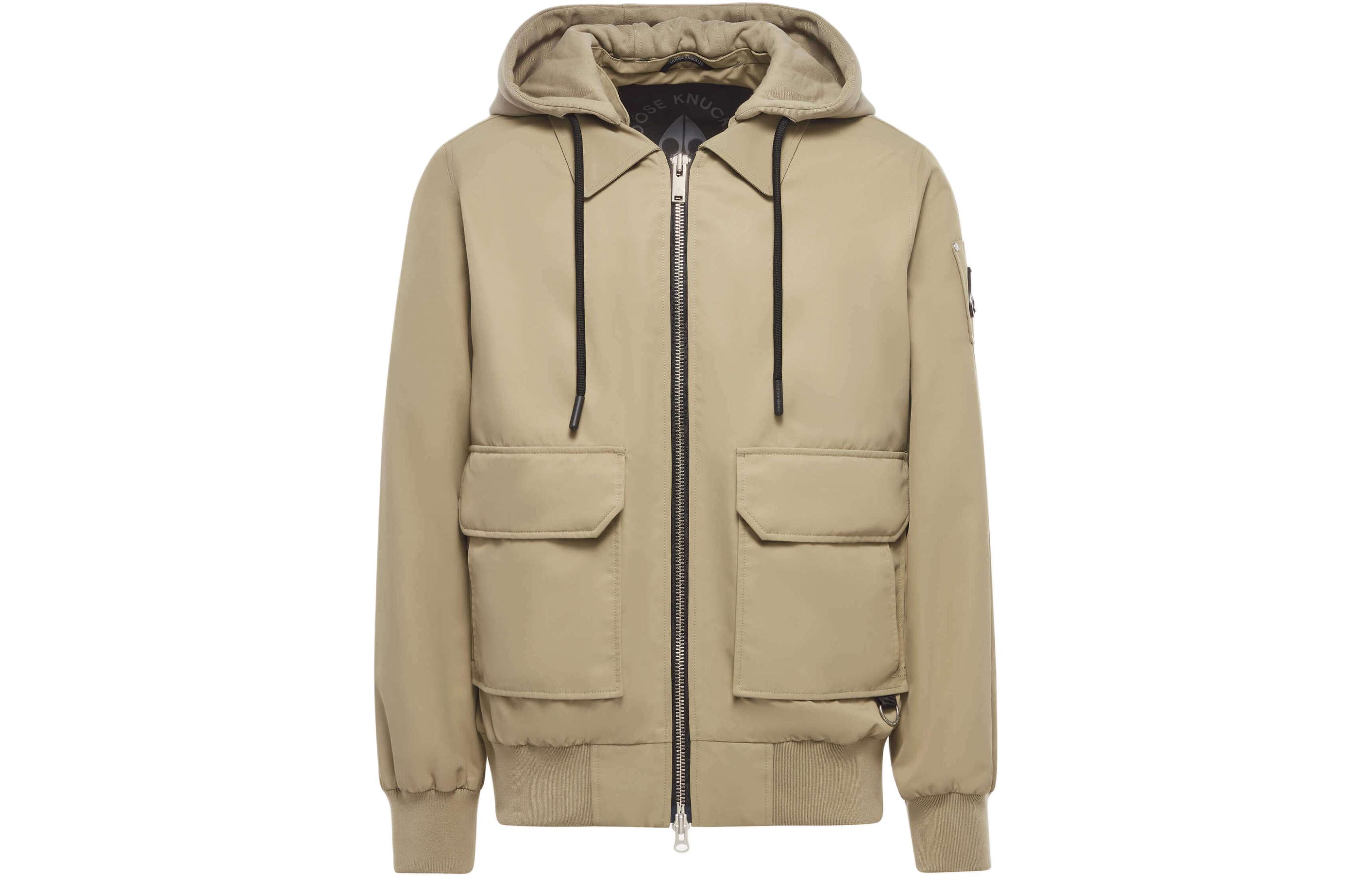 Moose Knuckles SS24 Unisex Loose Fit Sage Detachable Hood Zip Jacket M14MB024-1376