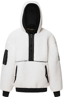 Moose Knuckles 龙年连帽衫 SS24 男女同款象牙色刺绣半拉链上衣。 M33MS712CN Lookbook Moose Knuckles 龙年连帽衫 SS24 男女同款象牙色刺绣半拉链上衣。 M33MS712CN