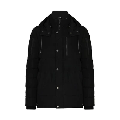 Moose Knuckles Sunnyside Quilted Puffer Jacket Black M30MJ171N-292