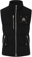 Moose Knuckles Unisex Black Zip-Up Logo Sleeveless Vest. M34MV474292 Moose Knuckles Unisex Black Zip-Up Logo Sleeveless Vest. M34MV474292