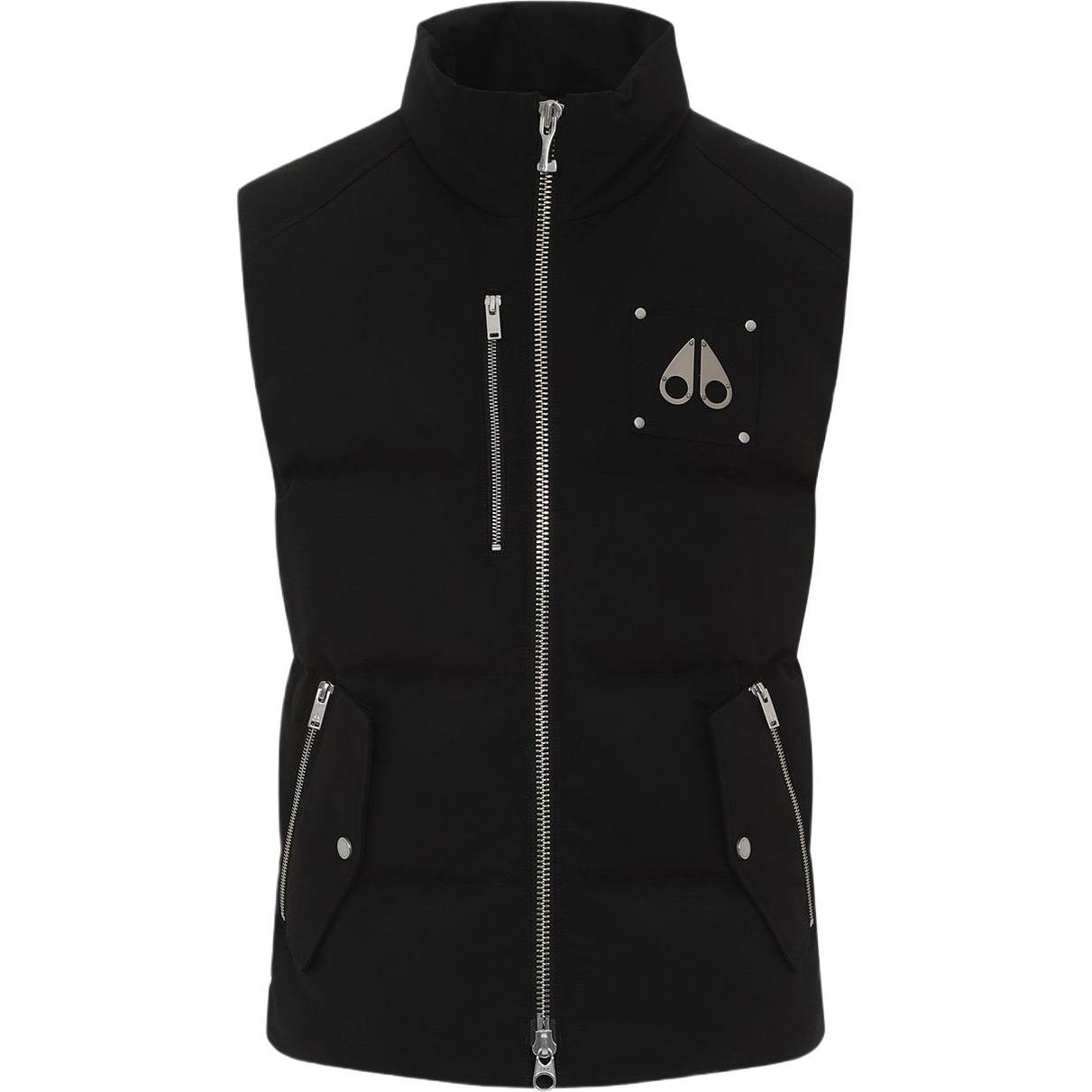 Order Moose Knuckles Chaleco Sín Mangas Negro con Cremallera Unisex. M34MV474292