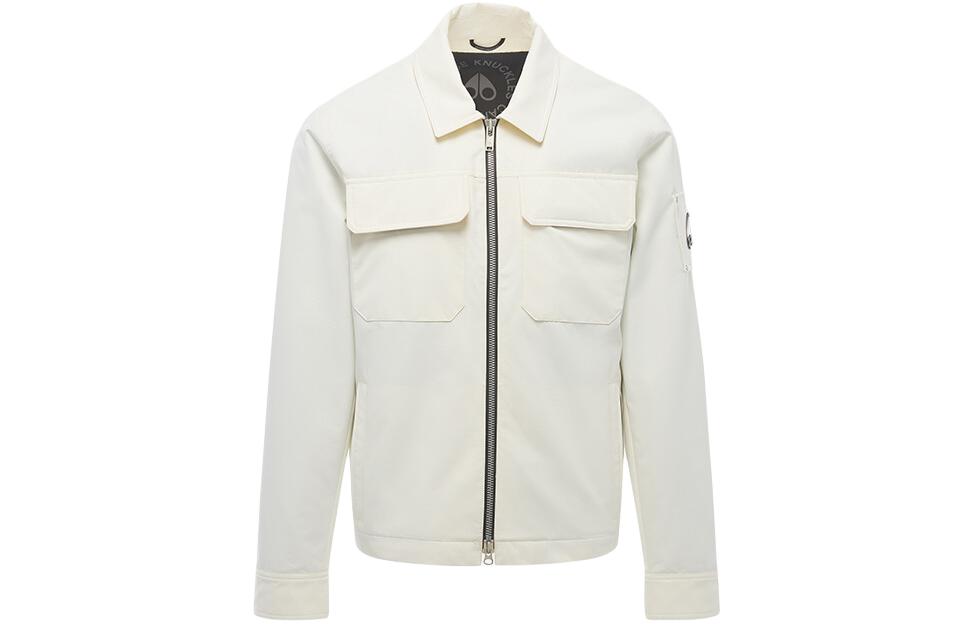 Moose Knuckles Unisex Classic Zip-Up Jacket with Turn-Down Collar M14MJ115