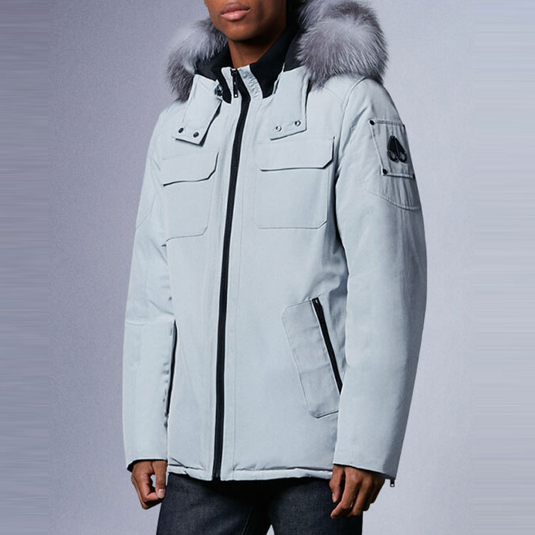 Purchase Moose Knuckles Jaket Bulu Abu-Abu Unisex M39MJ130-217