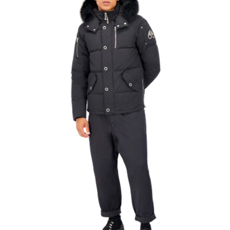 Moose Knuckles Unisex Short Down Jacket with Hood Navy Blue. MK2228M3Q-402 圖 3