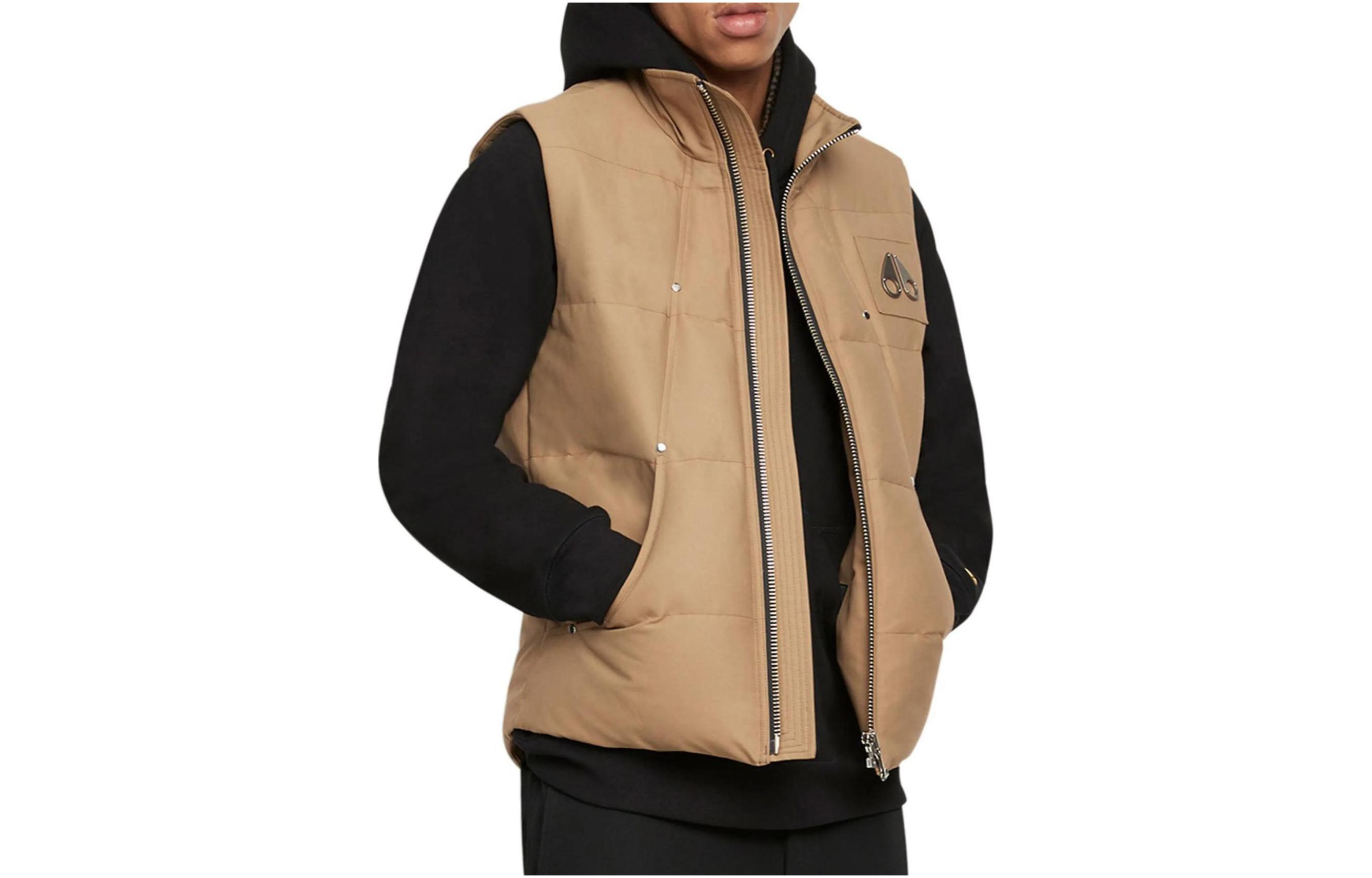 Order ムースナックルズ ユニセックス ジップアップ スリーブレスベスト ウッドスモーク. M32MV474-1189