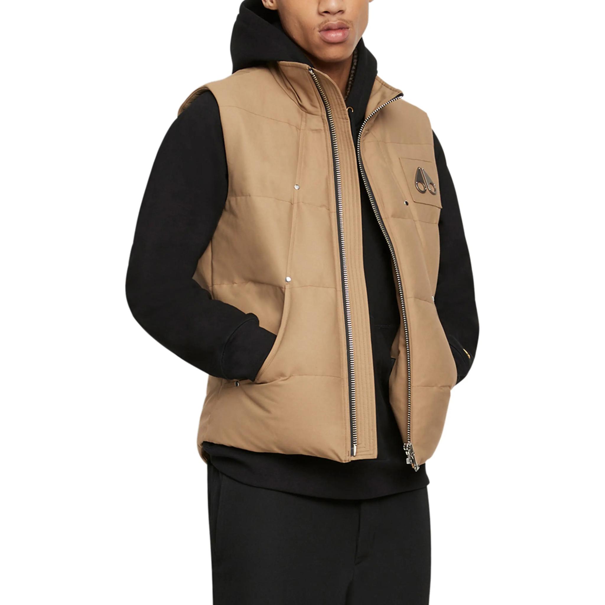 Shop ムースナックルズ ユニセックス ジップアップ スリーブレスベスト ウッドスモーク. M32MV474-1189