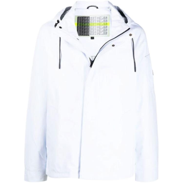 Moose Knuckles Water-Repellent Hooded Jacket White () M11MJ110-160