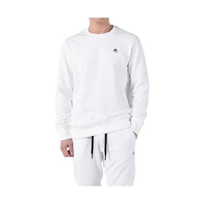 Moose Knuckles White Solid Pullover Long Sleeve Sweatshirt M11MS605-160
