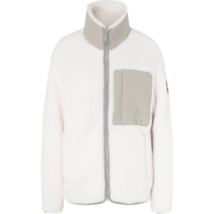 Moose Knuckles White Zip-Up Logo Jacket Unisex Long Sleeve Outerwear M34MS607-155 圖 2