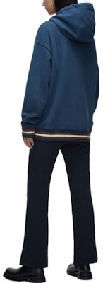 Moose Knuckles x 李宁1990 FW22标志印花男女同款卫衣 - 孔雀蓝 M32US697LN Shop Moose Knuckles x 李宁1990 FW22标志印花男女同款卫衣 - 孔雀蓝 M32US697LN