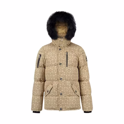 Moose Knuckles Li-Ning FW22 Khaki Hooded Down Jacket Unisex Collaboration. M32MJ220LN