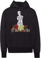 Moose Knuckles x PLEASURES Collaboration SS24 Black Statue Print Hoodie M33MS707PL-755 Moose Knuckles x PLEASURES Collaboration SS24 Black Statue Print Hoodie M33MS707PL-755