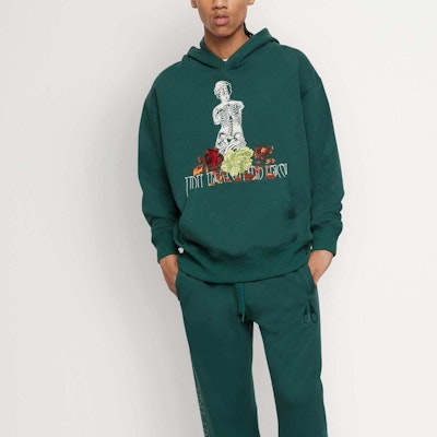 Moose Knuckles联名PLEASURES SS24绿色雕像图案连帽衫 M33MS707PL-816 Shop Moose Knuckles联名PLEASURES SS24绿色雕像图案连帽衫 M33MS707PL-816