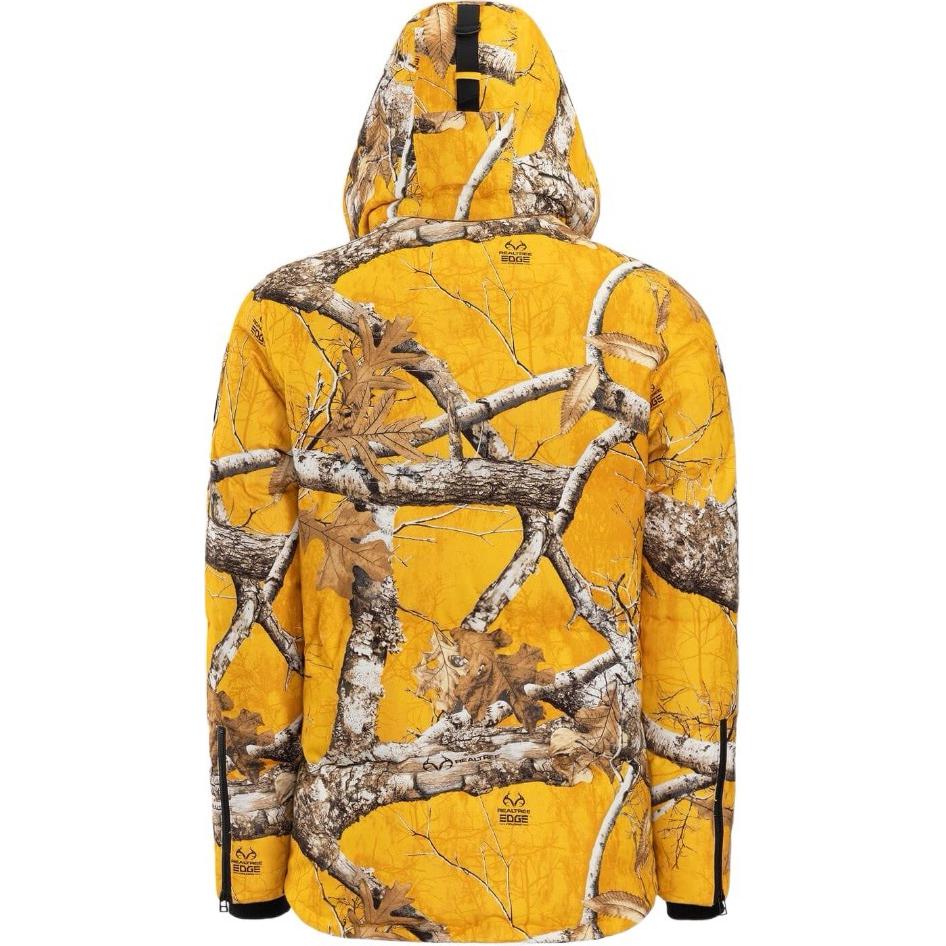 Lookbook Moose Knuckles x Post Malone黄色满印羽绒连帽夹克男款. M32MJ218PM-1074