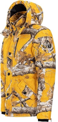 Moose Knuckles x Post Malone黄色满印羽绒连帽夹克男款. M32MJ218PM-1074 Shop Moose Knuckles x Post Malone黄色满印羽绒连帽夹克男款. M32MJ218PM-1074