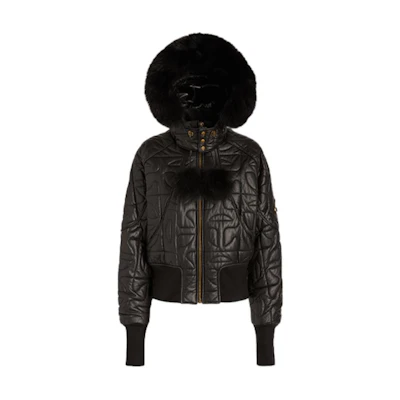 Moose Knuckles Telfar Unisex Quilted Down Jacket Black. M31UB041TL-291
