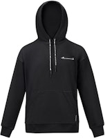 Moose Knuckles x TUZKI FW22 Black Pullover Sweatshirt Unisex with Letter Print. M32US689CN-BLACK Moose Knuckles x TUZKI FW22 Black Pullover Sweatshirt Unisex with Letter Print. M32US689CN-BLACK