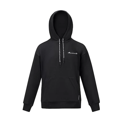Moose Knuckles TUZKI FW22 Black Pullover Sweatshirt Unisex with Letter Print. M32US689CN-BLACK