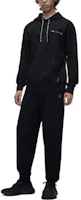 Shop Moose Knuckles x TUZKI FW22 黑色男女字母印花長袖衛衣。 M32US689CN-BLACK