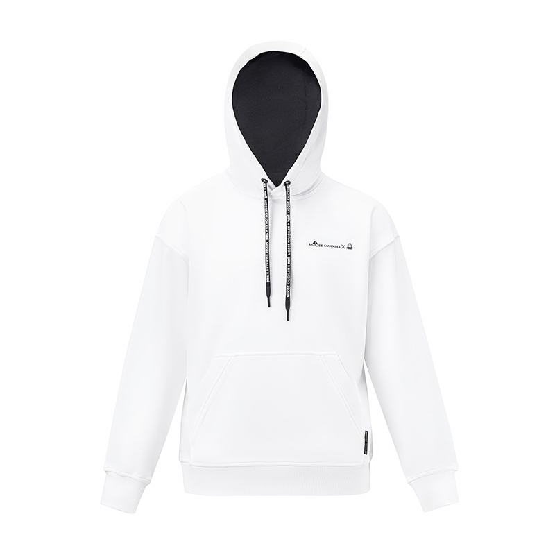 Moose Knuckles TUZKI White Graphic Pullover Sweatshirt Unisex M32US689CN