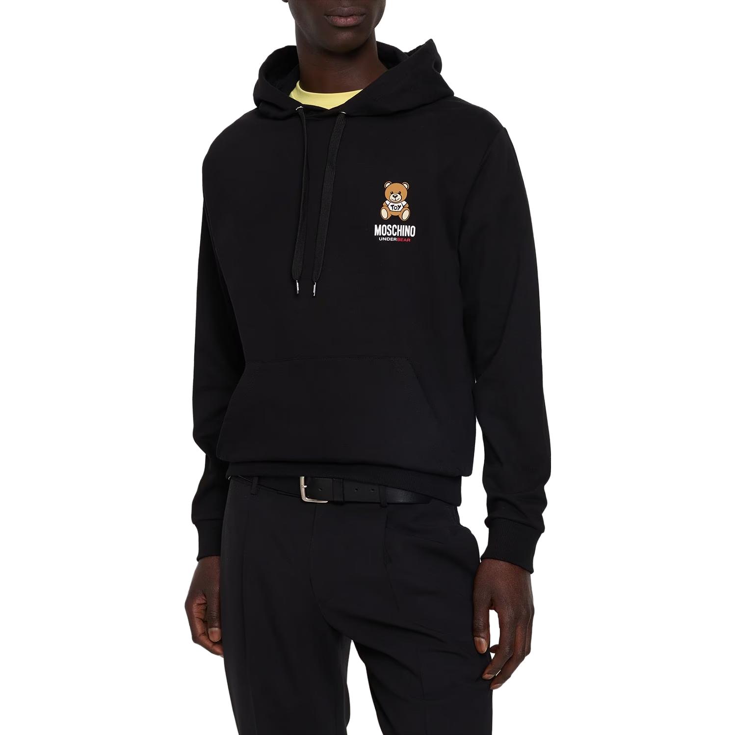 Shop MOSCHINO Sudadera Negra con Logo de Letras A178-9441-3555