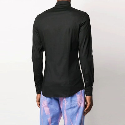 モスキーノ ブラック 長袖シャツ ベア刺繍デザイン A0205-7036-1555 Shop モスキーノ ブラック 長袖シャツ ベア刺繍デザイン A0205-7036-1555