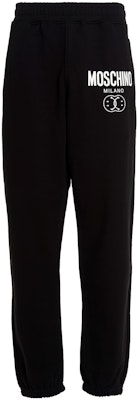 모스키노 블랙 프린트 레터 조거 팬츠 캐주얼 웨어. J0315-7028-1555 Order 모스키노 블랙 프린트 레터 조거 팬츠 캐주얼 웨어. J0315-7028-1555