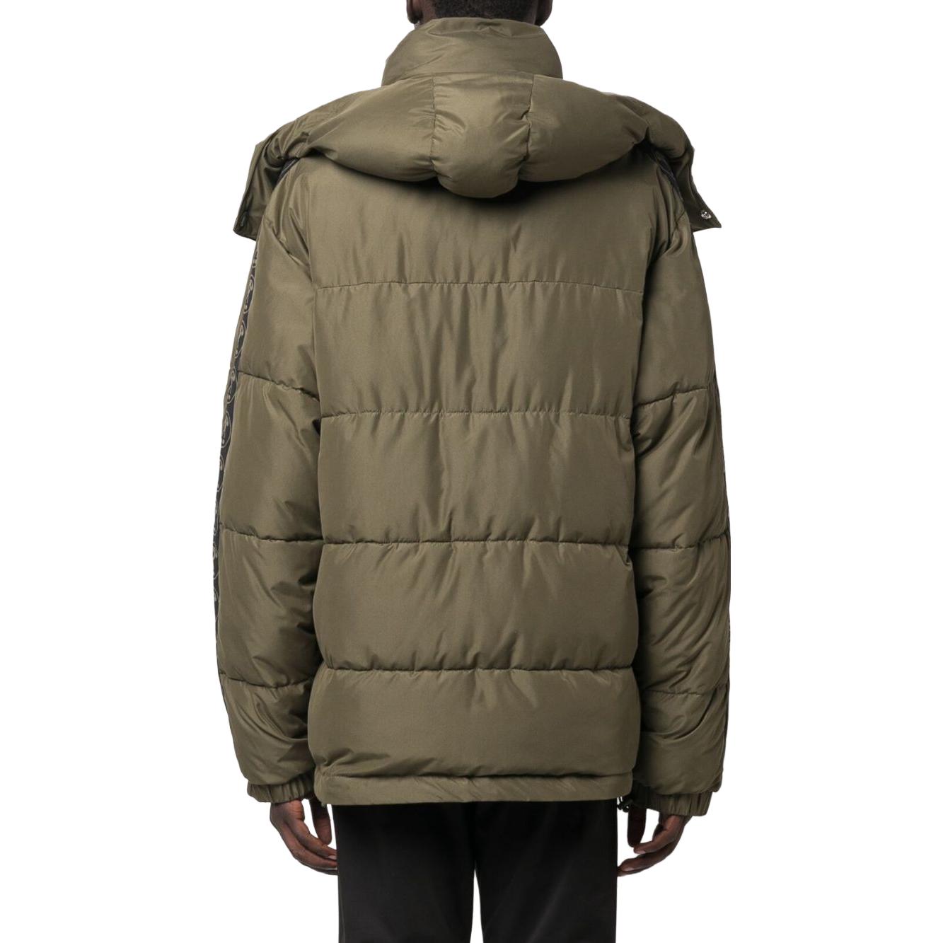 Purchase MOSCHINO Chaqueta Verde Acolchada con Capucha Desmontable y Logo. A063470171427