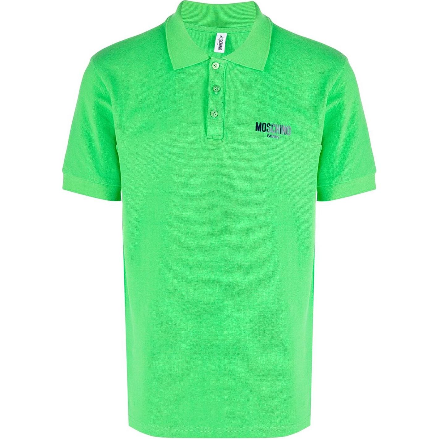 MOSCHINO  Green Short Sleeve Polo Shirt with Collar. A1605-9309-0396 圖 2