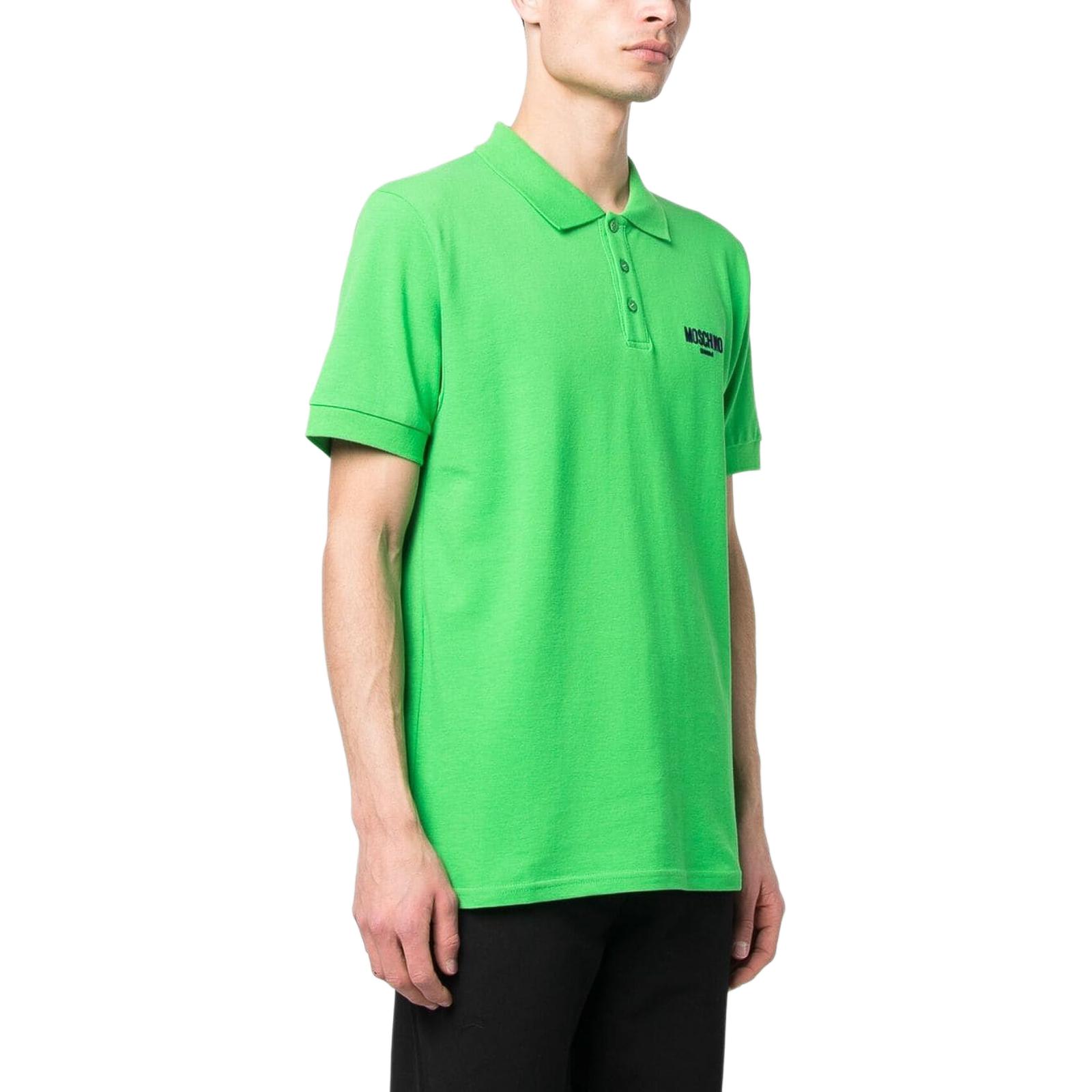 MOSCHINO  Green Short Sleeve Polo Shirt with Collar. A1605-9309-0396 圖 3