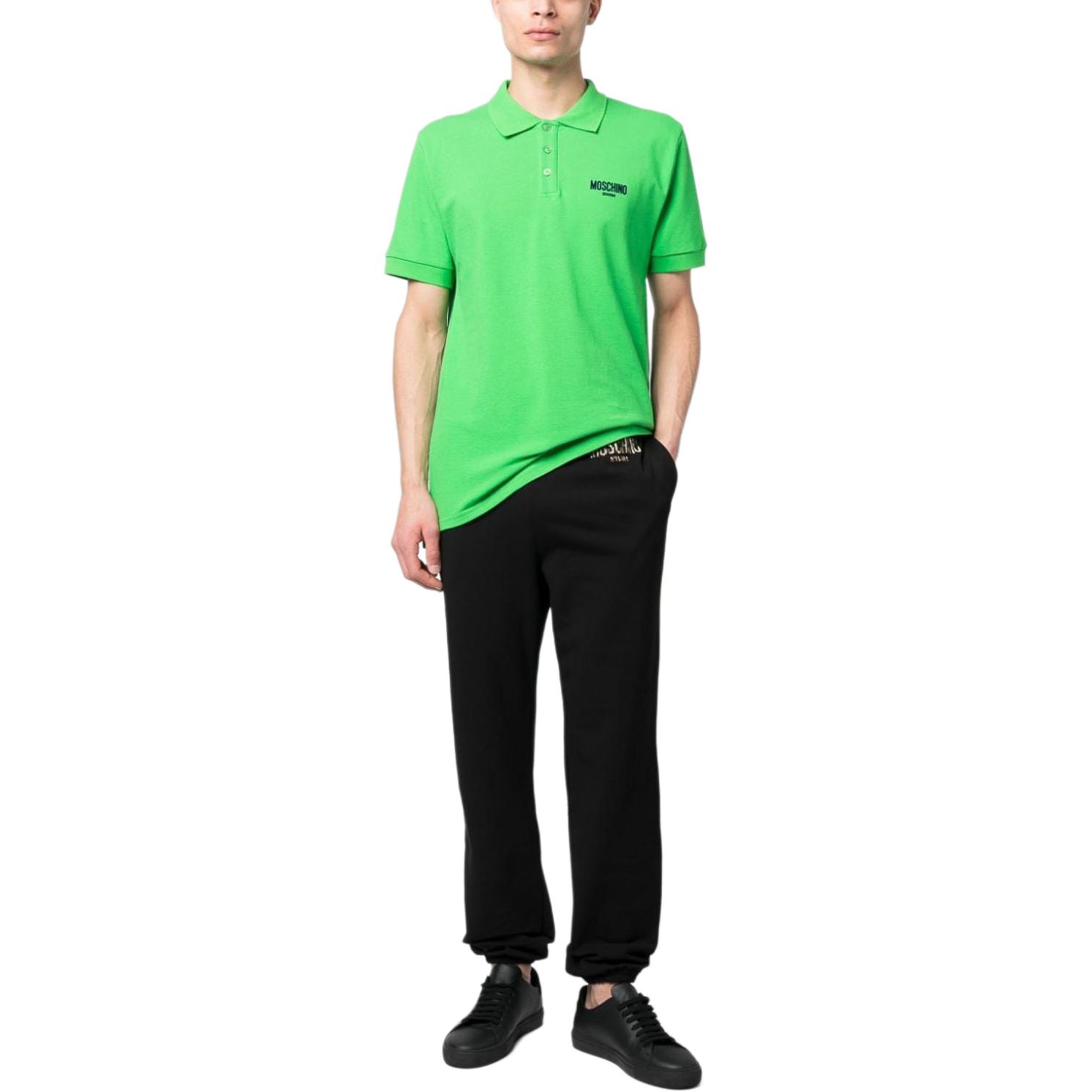 MOSCHINO  Green Short Sleeve Polo Shirt with Collar. A1605-9309-0396 圖 4