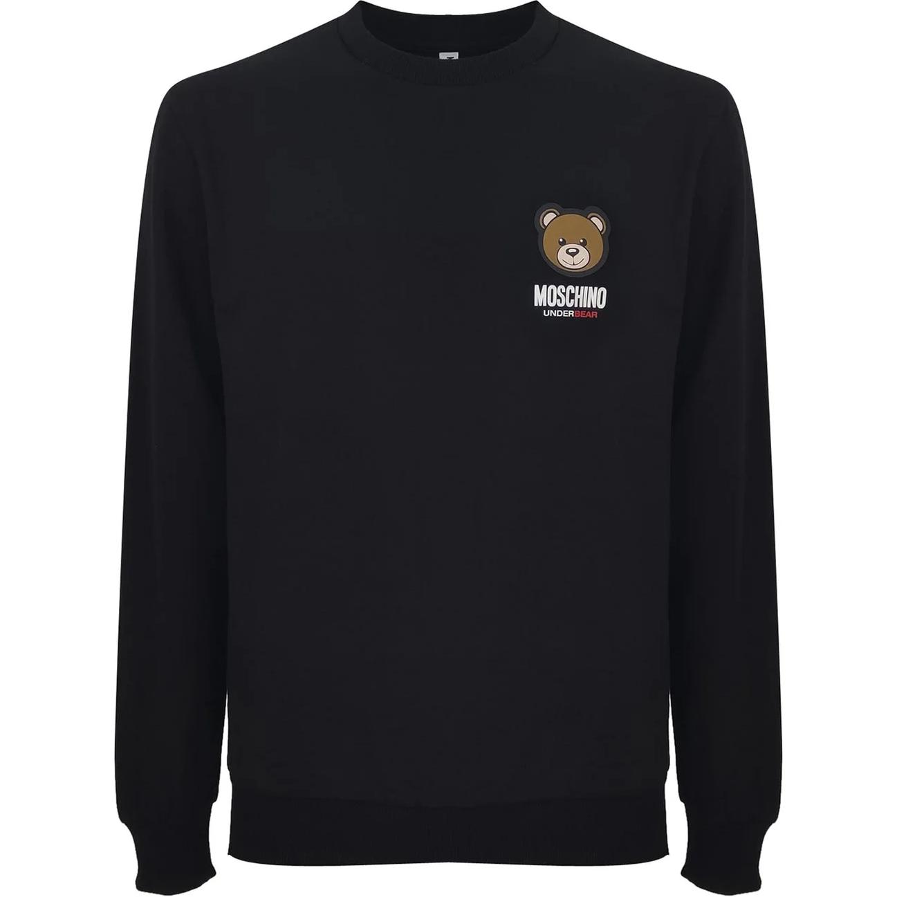 MOSCHINO  Teddy Bear Print Navy Blue Crewneck Sweatshirt. A1788-4413-0555