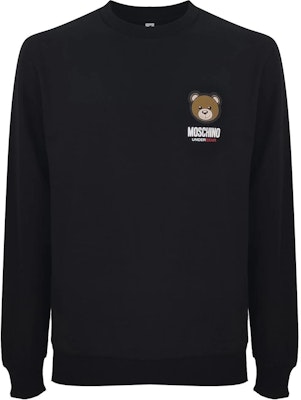 モスキーノ テディベア プリント ネイビーブルー クルーネック スウェットシャツ A1788-4413-0555 Order モスキーノ テディベア プリント ネイビーブルー クルーネック スウェットシャツ A1788-4413-0555