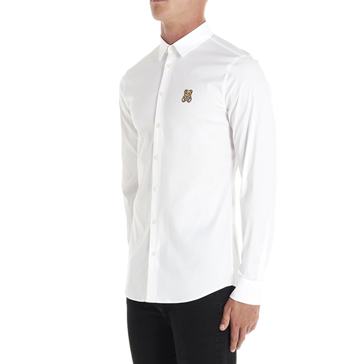 Purchase モスキーノ ホワイト テディベア刺繍 長袖シャツ A0205-5236-A1001