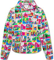 MOSCHINO All-Over Print Oversized Hoodie Multicolor A171-2227-1888 MOSCHINO All-Over Print Oversized Hoodie Multicolor A171-2227-1888