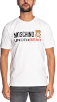 Purchase MOSCHINO 字母印花男女白色T恤 A1914-8103-0001