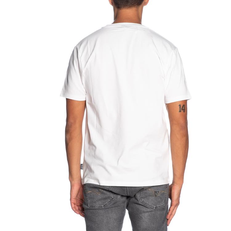 Details for モスキーノ アルファベットプリント ユニセックス 白Tシャツ. A1914-8103-0001