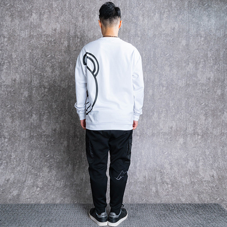 Shop Moschino Bear Cartoon Graphic Cotton Long Sleeve Sweatshirt White Men A1716-8111-0001