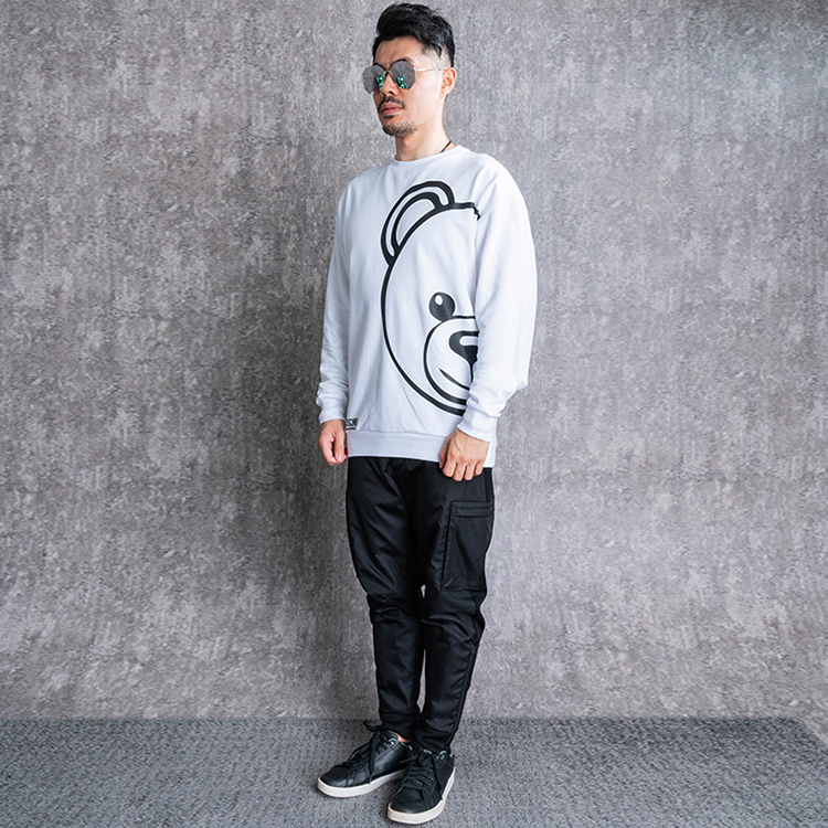 Purchase Moschino Bear Cartoon Graphic Cotton Long Sleeve Sweatshirt White Men A1716-8111-0001