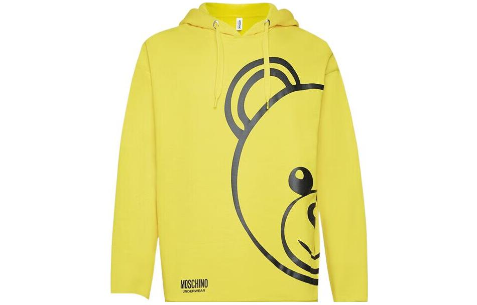 MOSCHINO Bear Cartoon Logo Pullover Sweatshirt Yellow () A1717-8111-0026