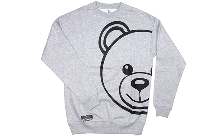 MOSCHINO Bear Graphic Cartoon Sweatshirt Gray 1-A1716-8111-0489