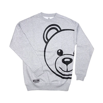 MOSCHINO Bear Graphic Cartoon Sweatshirt Gray 1-A1716-8111-0489