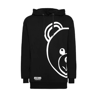 MOSCHINO Bear Graphic Logo Pullover Sweatshirt Black () A1717-8111-0555