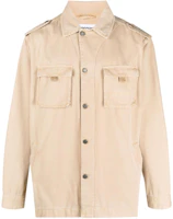 MOSCHINO Beige Cotton Utility Pocket Long-Sleeve Jacket A06232019-BEIGE MOSCHINO Beige Cotton Utility Pocket Long-Sleeve Jacket A06232019-BEIGE