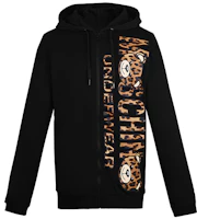 Moschino Black Bear Logo Graphic Zip-Up Hoodie 1-A1706-8129-0555 Moschino Black Bear Logo Graphic Zip-Up Hoodie 1-A1706-8129-0555