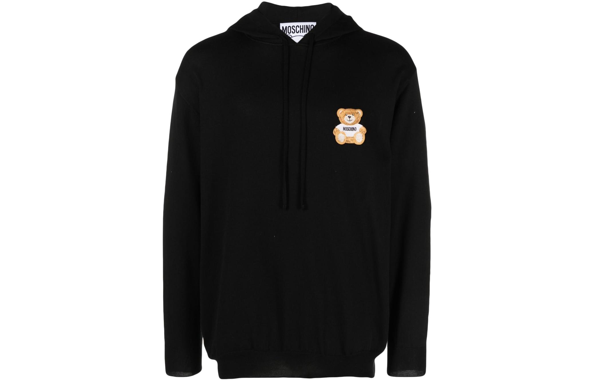 Moschino Black Cartoon Graphic Hoodie Sweatshirt 0914-2001-0555